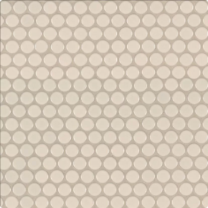Almond Glossy Penny Round - ceramic tile